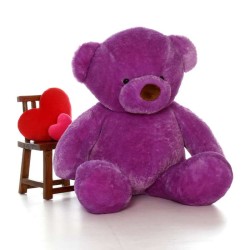6 Feet Fat and Huge Purple Teddy Bear